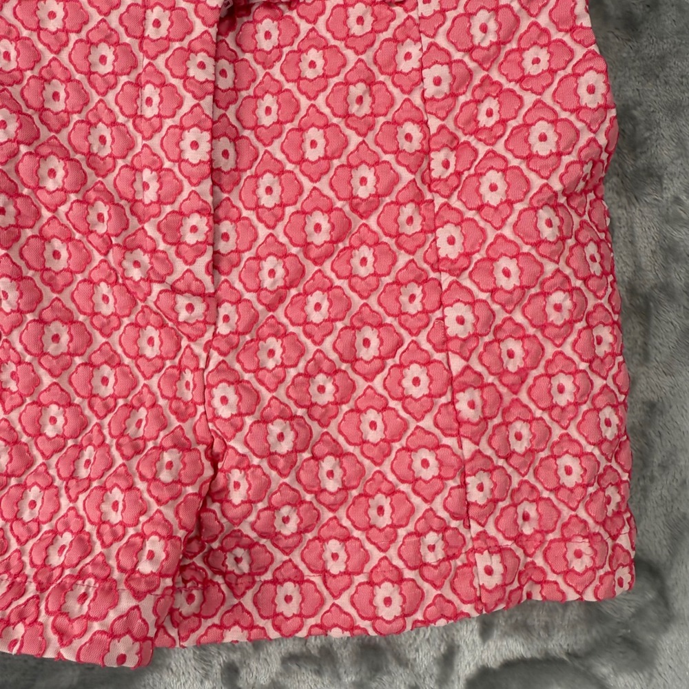 Blue Rain Pink Floral Geometric High Waisted Shorts Womens Small Girlhoodcore - Picture 12 of 16